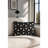 Premier Home Jakar Kırlent Kılıfı Siyah Beyaz V1 40x60
