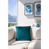 Premier Home Kadife Kırlent Kılıfı Petrol V1 40x40