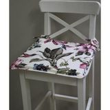 Premier Home Sandalye Minderi Pembe Çiçekli 40X40