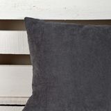 Premier Home Sedef Kare 45X45 cm Minder Antrasit (3'li Paket)