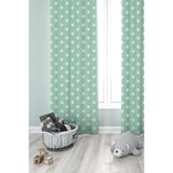 Premier Home Yıldız Desenli Fon Perde Mint 170 x 270 - 170 x 270 cm