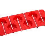 Premier Housewares kek kalıbı çiçek-Cake-Pops için silikon ile 6 Küçük kırmızı
