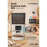 Premier Petmate Smart Pro PPF 1009 Wi-Fi Özellikli 1080p HD Kameralı Akıllı Otomatik Mobil Uygulamalı Mama Kabı 6L Krem