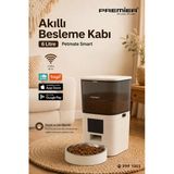 Premier Ppf 1003 - Akıllı Otomatik Mama Kabı 6 Lt Mobil Uygulama İle Yemek Programı Ve Manuel Besleme Petmate Smart - Krem