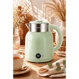 Premier Prk 2516E Paslanmaz Çelik Hazneli Dijital Göstergeli Su Isıtıcısı Cool Touch Kettle - Yeşil