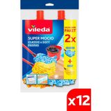 Premini 12'li Supermocio Klasik ve Ahşap Yedek Paspas Seti - Açık Mavi - Seçenek 1