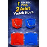 Premini 2'li Yedek Kova Seti, Temizlik Arabası ve Paspas Arabasına Uygun, 25+25 Lt - Seçenek 1