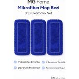 Premini 3’lü Mavi 50CM Orlon Pamuklu Temizlik Mop Seti - Seçenek 1