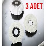 Premini 3'lü Mikrofiber Döner Başlıklı Yedek Mop Bezi Seti, Standart Ölçü - Seçenek 1