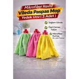 Premini 3'lü Ultra Emici Mikrofiber Mop Yedek Ucu Seti, Derinlemesine Temizlik - Seçenek 1