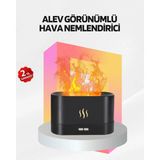 Premini Alev Görünümlü LED Işıklı Aromatik Hava Nemlendirici, Kumandalı - Renkli - Seçenek 1