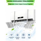 Premini Ayarlanabilir Klima Hava Yönlendirici Rüzgar Deflektörü 90X20 cm