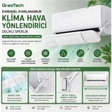 Premini Çok Amaçlı Ayarlanabilir Metal Tokalı Hava Yönlendirici Split Klima Aparatı