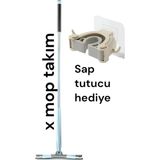 Premini Çok Amaçlı Döküm Mop 360° Döner Başlıklı ve Sap Tutucu Hediye - Seçenek 1