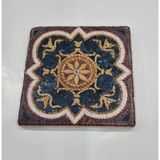Premini Doğal Taş Dekoratif Banyo Gider Kapağı Süsü, 10X10 cm - Seçenek 1
