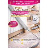Premini Esnek Mikrofiber Toz Alma Fırçası, Köşe ve Dip Temizleme Aparatı - Seçenek 1