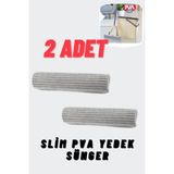 Premini Iki Adet Slim Pva Mop Yedek Sünger Seti, Pratik ve Dayanıklı Temizlik Aksesuarı - Seçenek 1