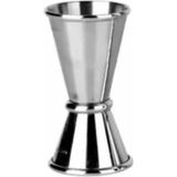 Premini Ikili Çelik Ölçek Jigger 15/30 Ml, Profesyonel Mutfak ve Bar Aksesuarı - Seçenek 1 - Antik Gümüş
