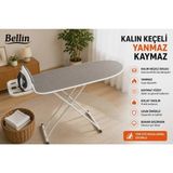 Premini Keçeli Ütü Masası Kılıfı Örtüsü 140X55 Cm, Kareli Gri, Şık ve Koruyucu - Seçenek 1