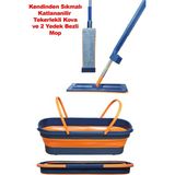 Premini Kendinden Sıkmalı Tekerlekli Mop Seti, Kolay ve Temiz Temizlik Sağlar - Seçenek 1