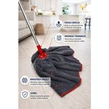 Premini Mega Boy Gri Mikrofiber Paspas Mop Yedek Ucu, Yüksek Emici, Çizmez, Lüks Kalite - Seçenek 1