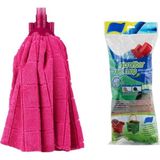 Premini Mikrofiber Havlu Paspas Mop Yedek Paspas Püskülü Sapsız, Temizlik Kolaylığı - Seçenek 1