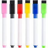 Premini Mini Beyaz Tahta Kalemi 6'lı Set, Buzdolabı Magnet ve Yazı Tahtası Kalemi - 001-Renkli - Seçenek 1