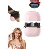 Premini Mini Kablosuz Seramik Kaplama Saç Düzleştirici Tarak - 01P-Pembe - Seçenek 1