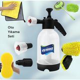 Premini Oto Yıkama Süper Set: Köpük Makinesi, Yıkama Mopu, Süngeri, Kurulama Bezi, Eldiven - Seçenek 1