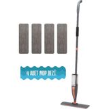 Premini Prandelli Sprey Mop 360° Dönen Su Püskürtmeli Mikrofiber Bez Seti - Gri - Seçenek 1
