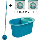 Premini Pratik Temizlik Seti: Kovası ve Yedek Püsküllü Motek Fix Mop - Seçenek 1
