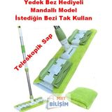 Premini Sihirli Teleskobik Mop Temizlik Kolay Kullanım Hijyen Mandallı - Seçenek 1