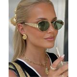 Premini Şık Yeşil Cam Gold Mineral Unisex Güneş Gözlüğü - Seçenek 1