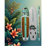Premini Şişme Stand Up Paddle Board 10.6', Tam Paket, Sörf ve Kürek Seti - Turkuaz - Seçenek 1