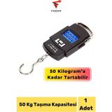 Premini Taşınabilir Dijital Bagaj Tartısı 50 Kg, LCD Ekran, Seyahat Ağırlık Ölçer - Renkli