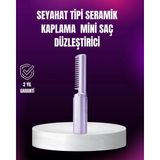 Premini Taşınabilir Kablosuz USB Şarjlı Saç Düzleştirici Tarak - Renkli - Seçenek 1