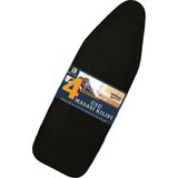 Premini Yanmaz Ütü Masası Kılıfı Siyah 50X150 Cm, Hızlı ve Kolay Kullanım - Mat Siyah - Seçenek 1
