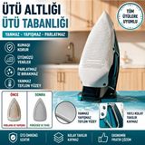 Premini Yapışmaz ve Yanmaz Teflon Ütü Altlığı, Parlaklık Sağlamadan Güvenle Kullanın - 1BW-Beyaz - Seçenek 1