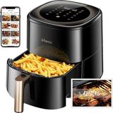 Premini Yüksek Kapasiteli 5l Airfryer, 1500W, Siyah, Sağlıklı ve Hızlı Pişirme - Bej