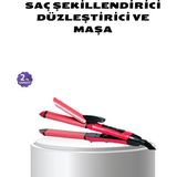 Premini Yüksek Performanslı Seramik Saç Düzleştirici, 5 Isı Seviyesi, 200°C Maks. - Altın - Seçenek 1