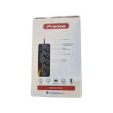 Premio 4 Lü Temassız 4 Usb' Li 1 Typ-C Girişli Grup Priz Siyah Renk 2 Metre