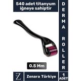 Premium 0.5 mm 540 Titanyum Iğneli Cilt Yenileyen Pürüzsüz Cilt Bakım Güzellik Aleti Derma Roller