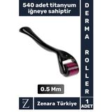 Premium 0.5 Mm 540 Titanyum İğneli Cilt Yenileyici Pürüzsüz Cilt Bakım Güzellik Aleti Derma Roller