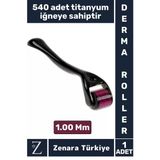 Premium 1.00 Mm 540 Titanyum İğneli Cilt Yenileyici Pürüzsüz Cilt Bakım Güzellik Aleti Derma Roller