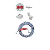 Premium 10 Metre 9mm Lavabo Tıkanıklık Açma Kanal Klozet Gider Açıcı Boru Temizleme Spiral Tel Susta Manuel Uç