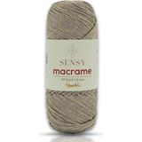 Premium 1,5 mm Sparkle Polyester Simli Makrome Ipliği 150 gr Supla Ipliği ve Çanta Ipi Polyester Ipi (Vizon) - 41 Delft Blue