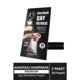 Premium 2'li Paket (52 Poşet) Çay Demleme Poşeti (çay Filtresi)
