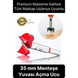 Premium 35 mm Menteşe Yeri Açma Delme Freze Bıçağı Ahşap Matkap Ucu Mutfak Dolabı Kapak Marangoz - diğer - Gri