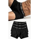 Premium 3'lü Erkek Boxer – Ultra Rahat ve Esnek Iç Giyim – Erkek Boxer - (Damat Bohçası) Çeyiz Seti - Siyah - XL
