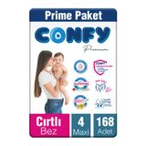 Premium 4 Numara Bebek Bezi Maxi 7 - 14 Kg 168 Adet